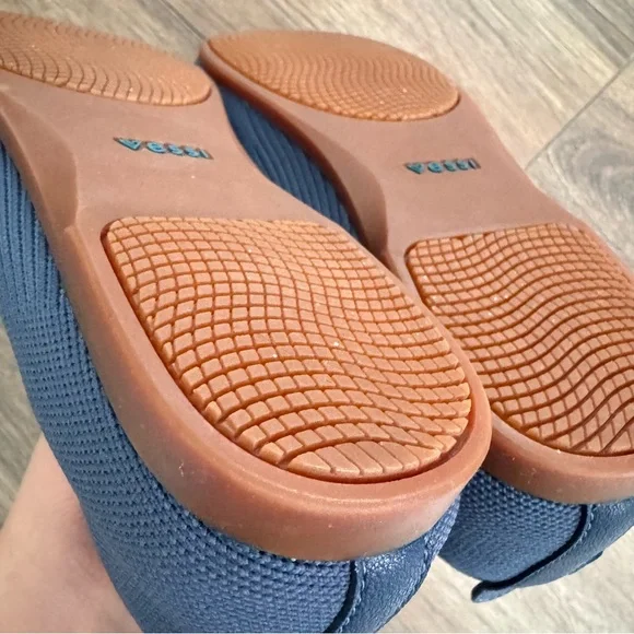 VESSI market flat Women's Navy Knit Slip-On Flat Shoe size 8.5 - Picture 5 of 7